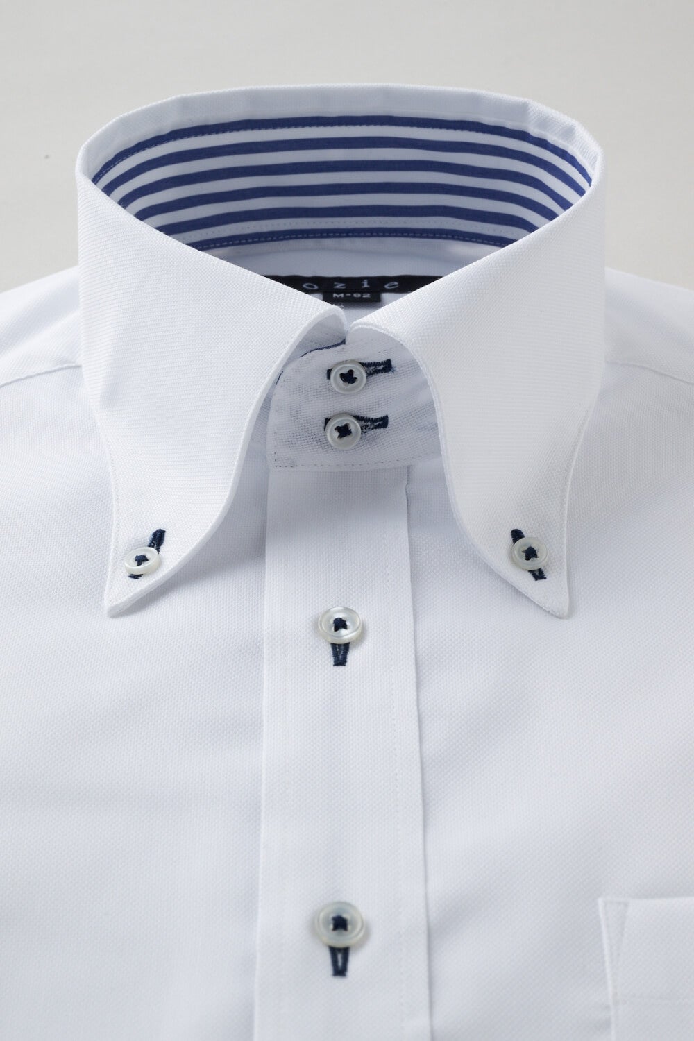 ワイシャツ 8065B-X02A-WHITE-衿1
