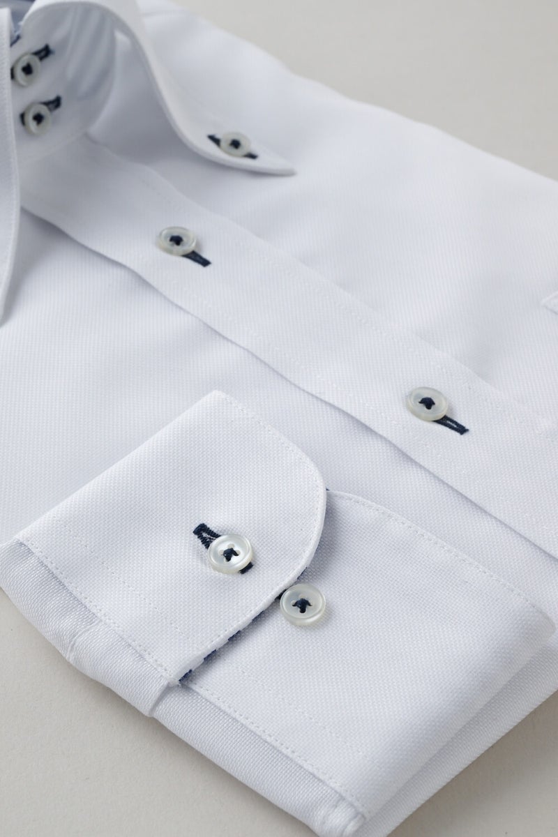 ワイシャツ 8065B-X02A-WHITE-カフス