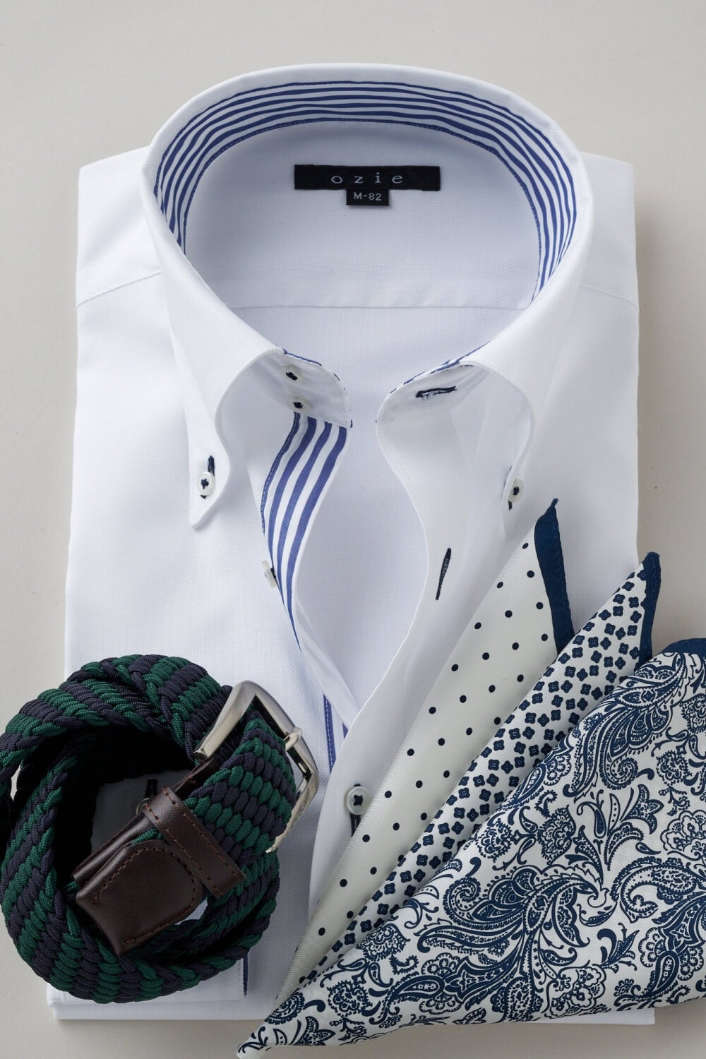 ワイシャツ 8065B-X02A-WHITE-コーディネートイメージ