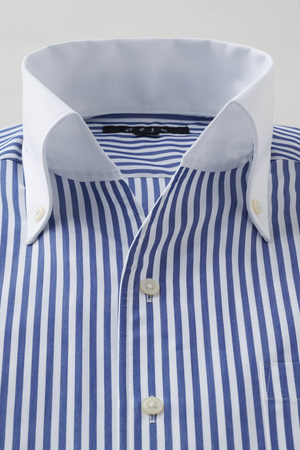 ワイシャツ 8044CL-X02A-NAVY-衿1