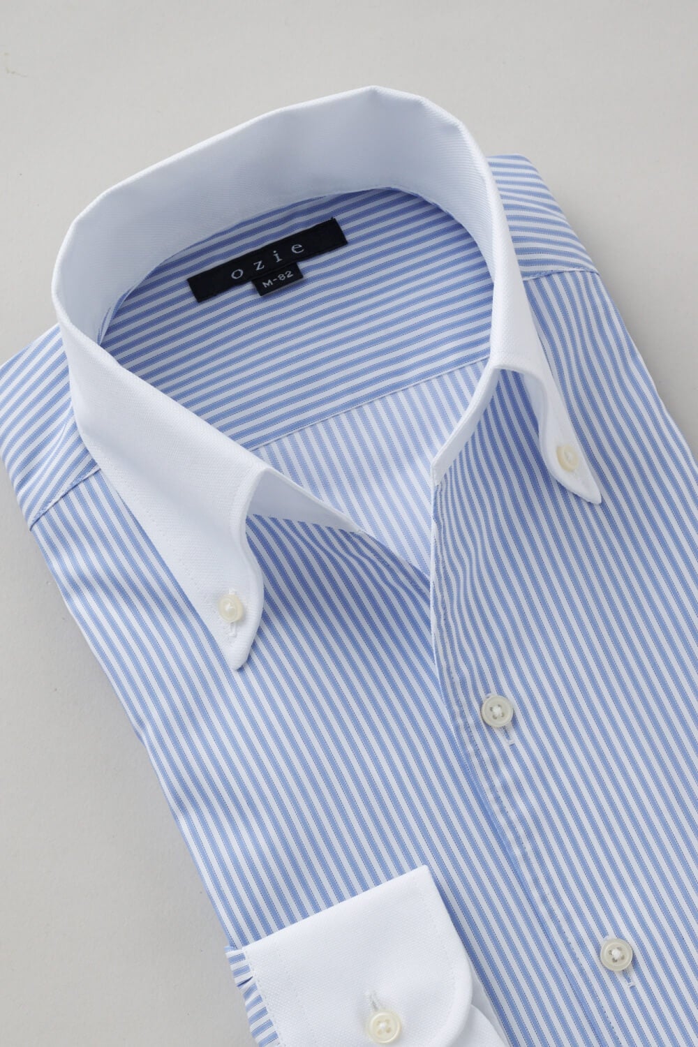 ワイシャツ 8044CL-X02B-SAX-衿2