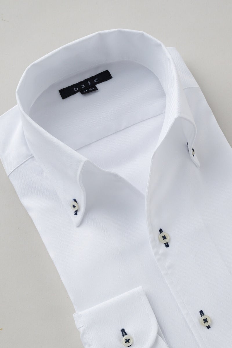 ワイシャツ 8044-X02B-WHITE-衿2
