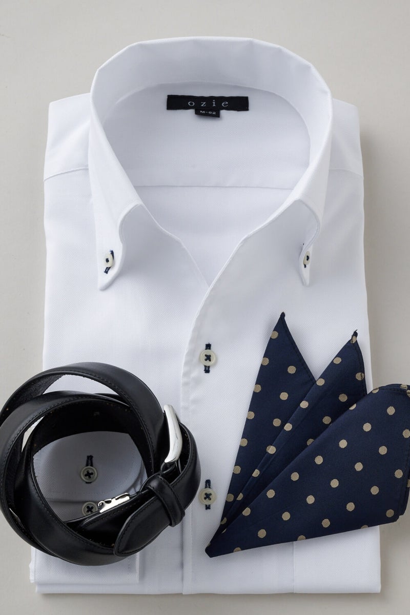 ワイシャツ 8044-X02B-WHITE-コーディネートイメージ