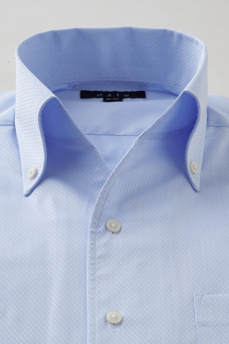 ワイシャツ 8044-X02C-SAX-衿1