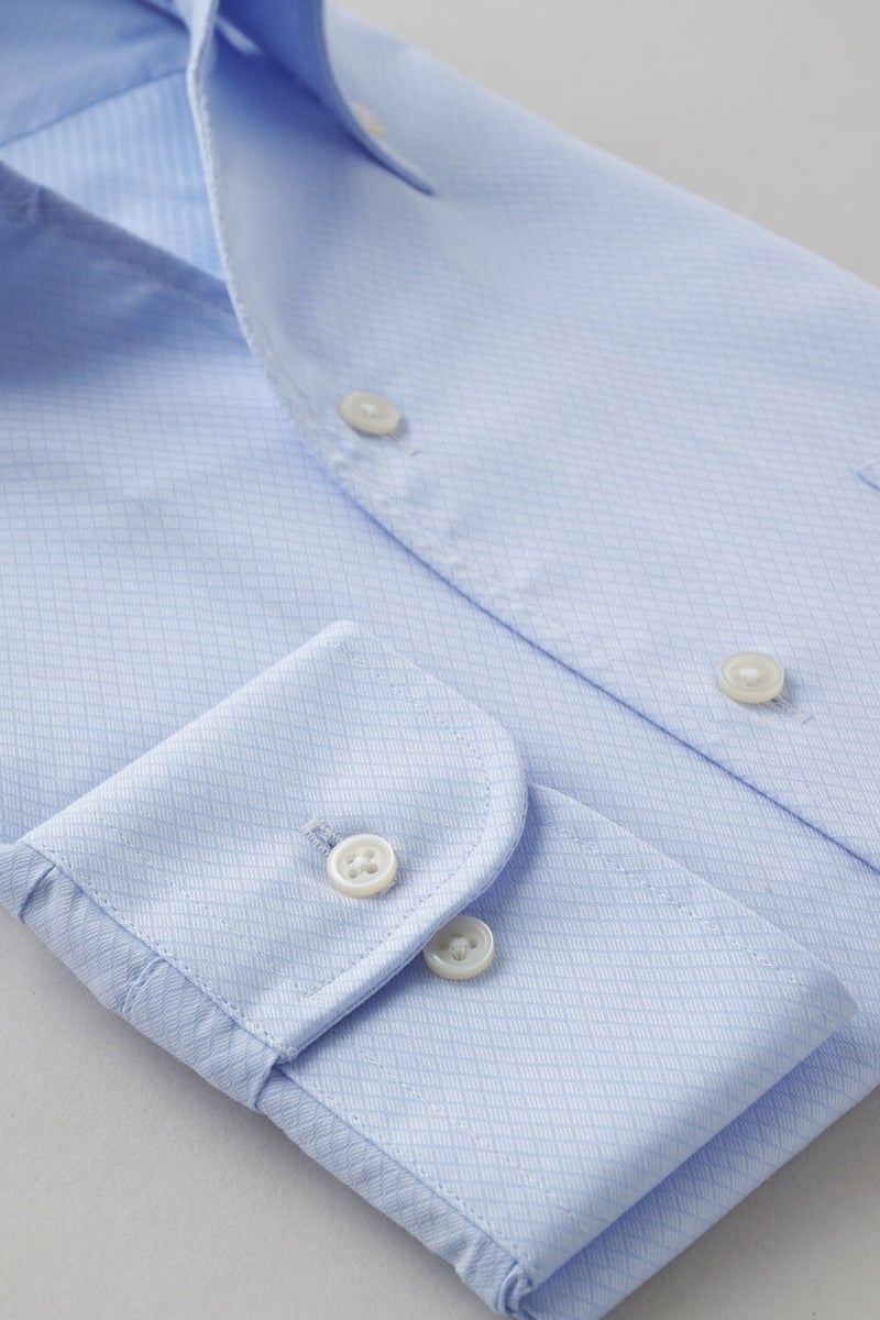 ワイシャツ 8044-X02C-SAX-カフス