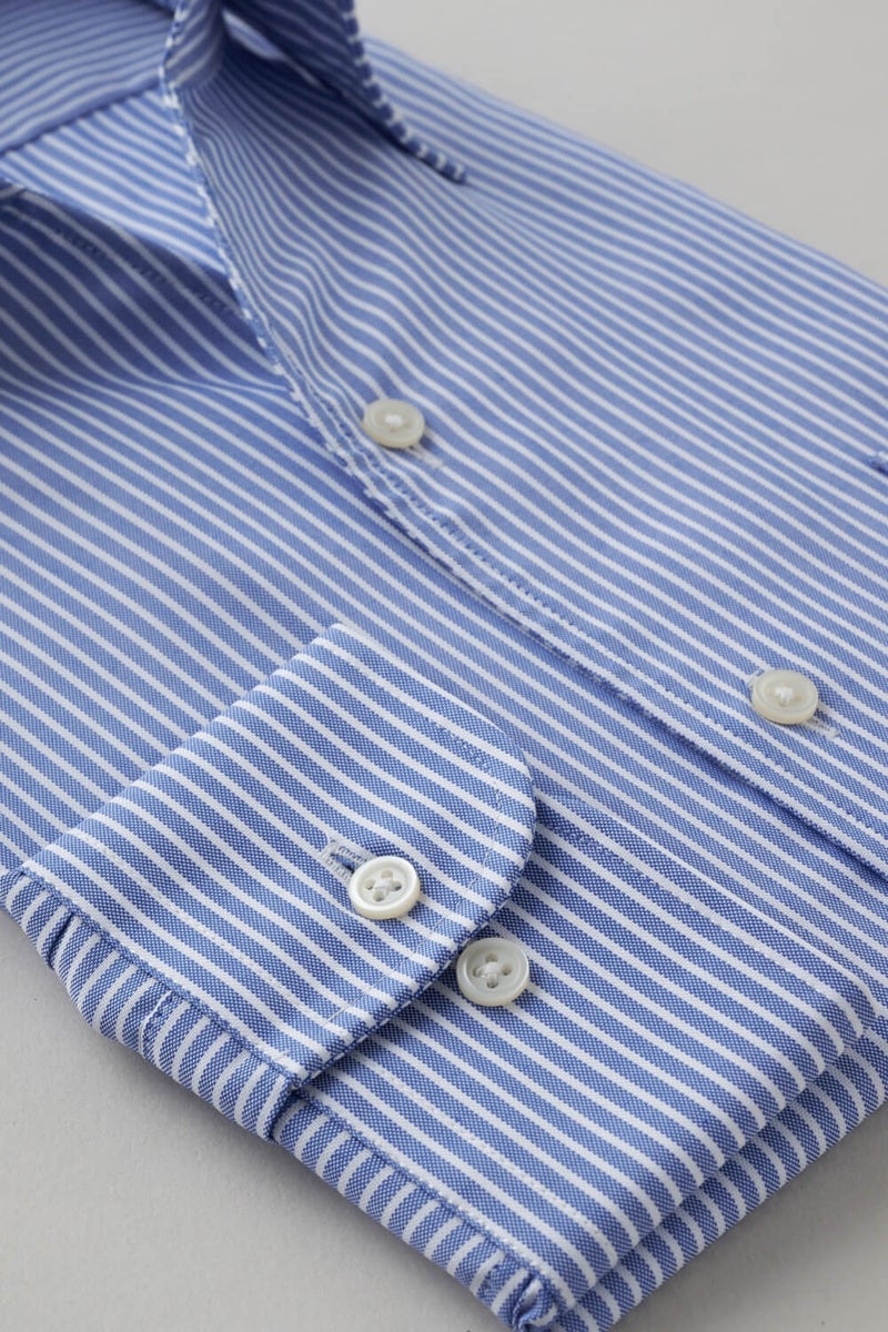 ワイシャツ 8044-X02E-BLUE-カフス