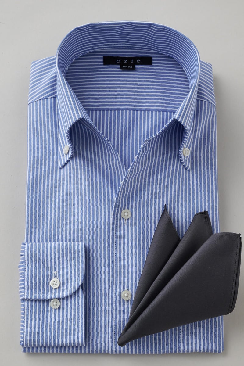 ワイシャツ 8044-X02E-BLUE-コーディネートイメージ