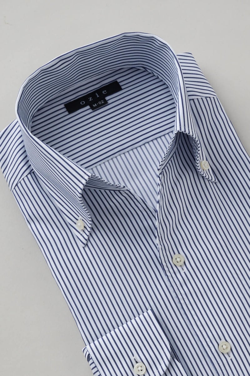 ワイシャツ 8044-X02F-NAVY-衿2