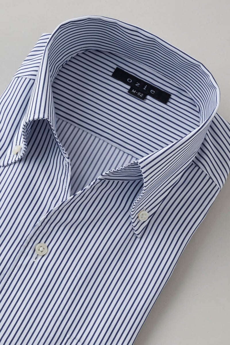 ワイシャツ 8044-X02F-NAVY-衿3