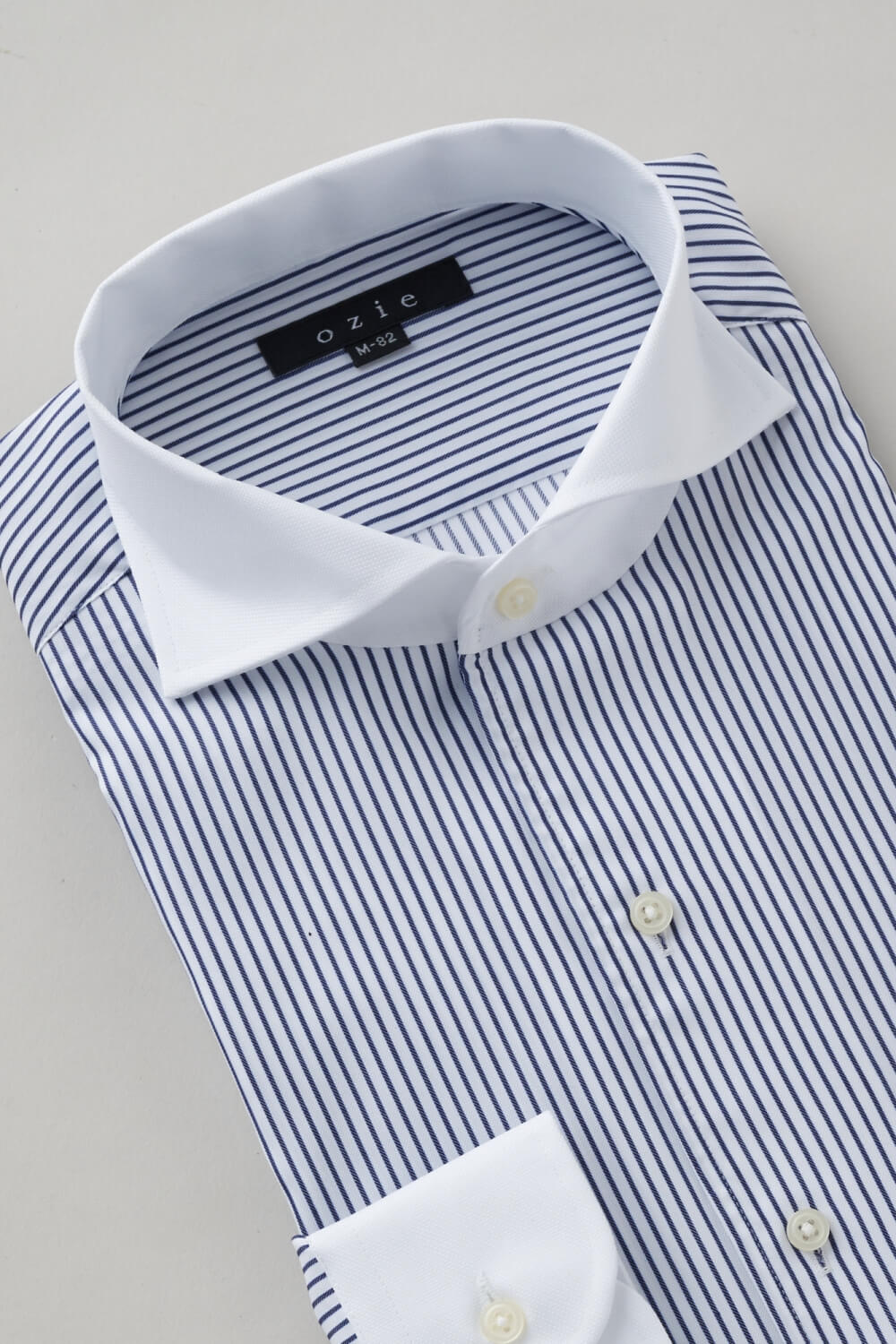 ワイシャツ 8045CL-X02A-NAVY-衿3