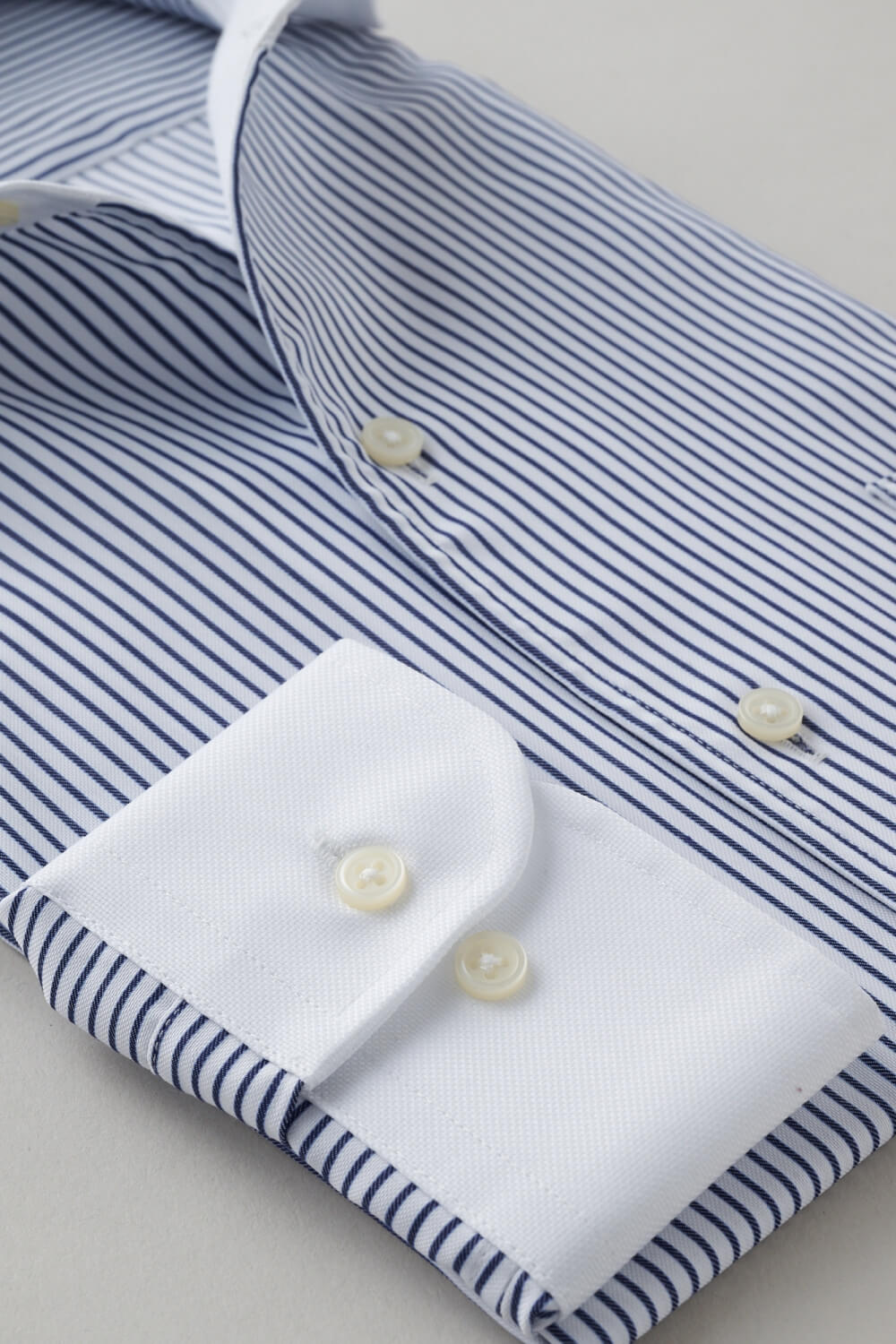 ワイシャツ 8045CL-X02A-NAVY-カフス