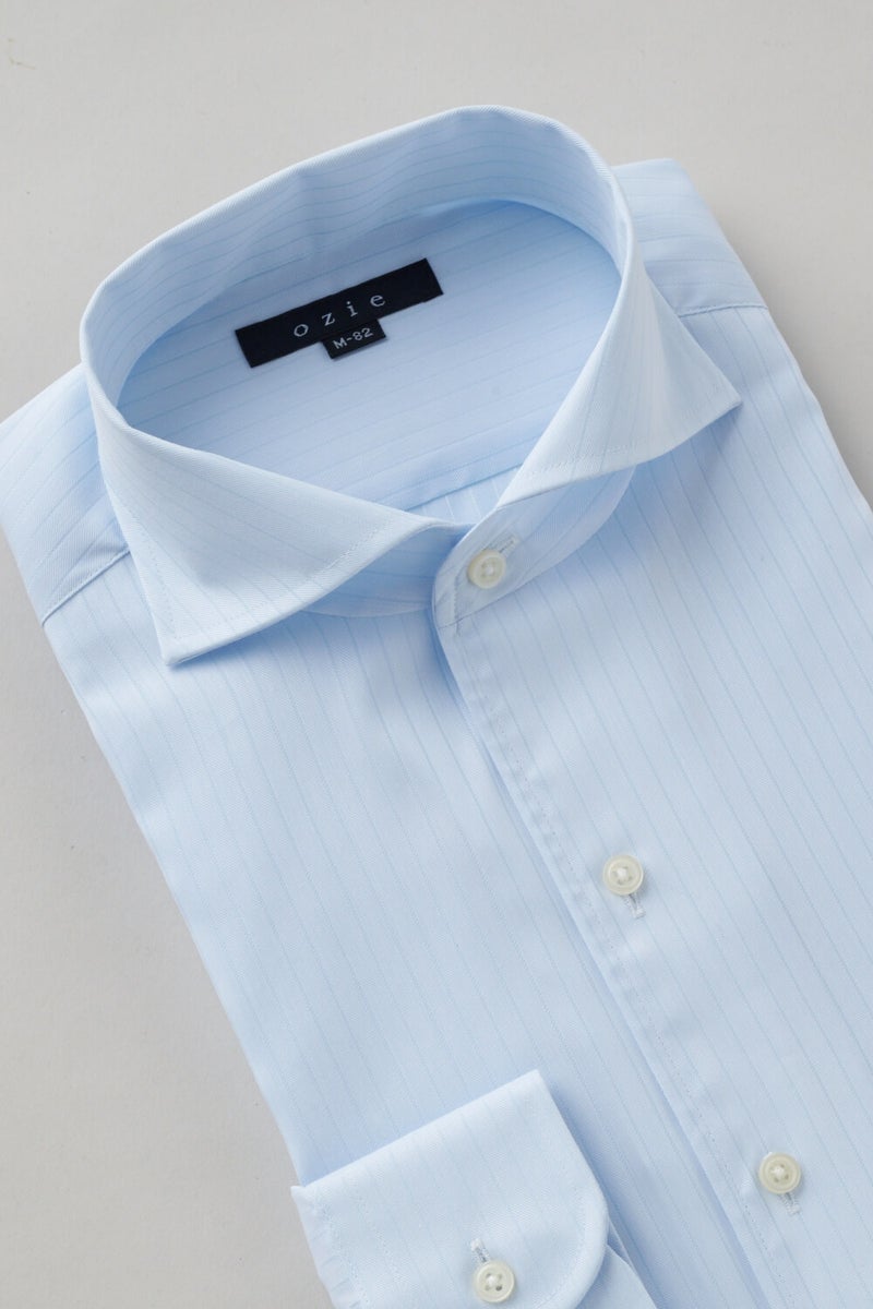 ワイシャツ 8045-X02C-SAX-衿3