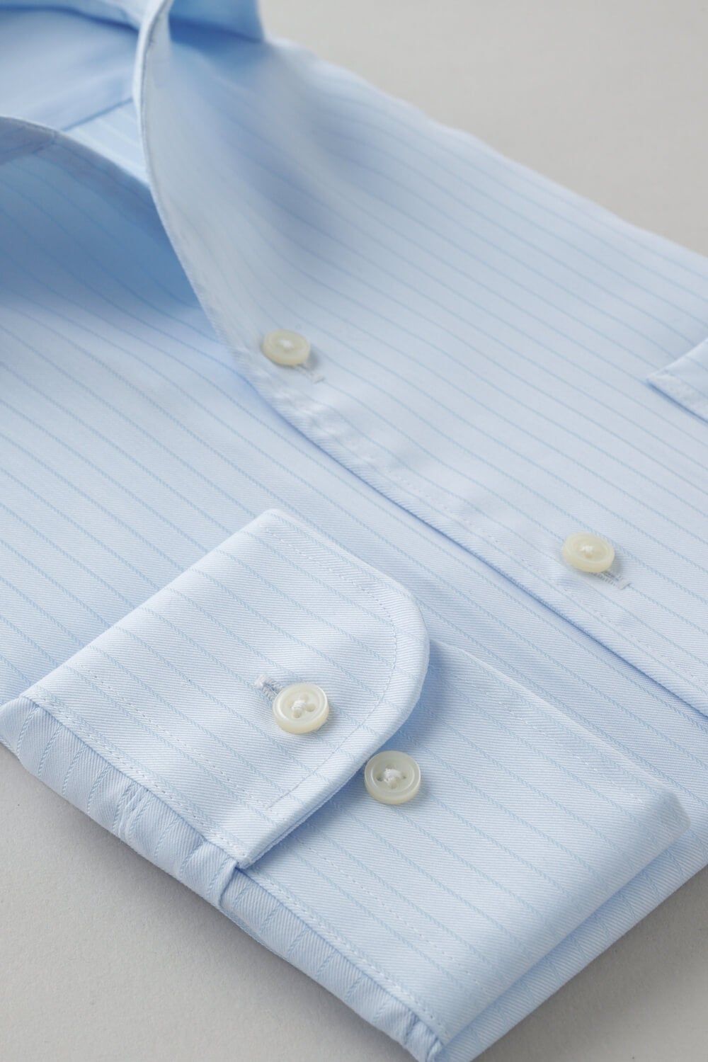 ワイシャツ 8045-X02C-SAX-カフス