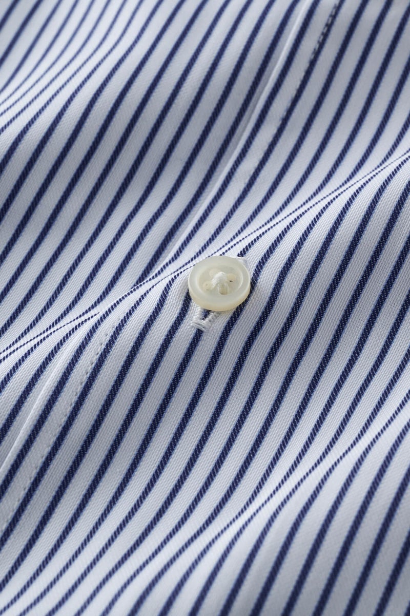 ワイシャツ 8045-X02E-NAVY-生地