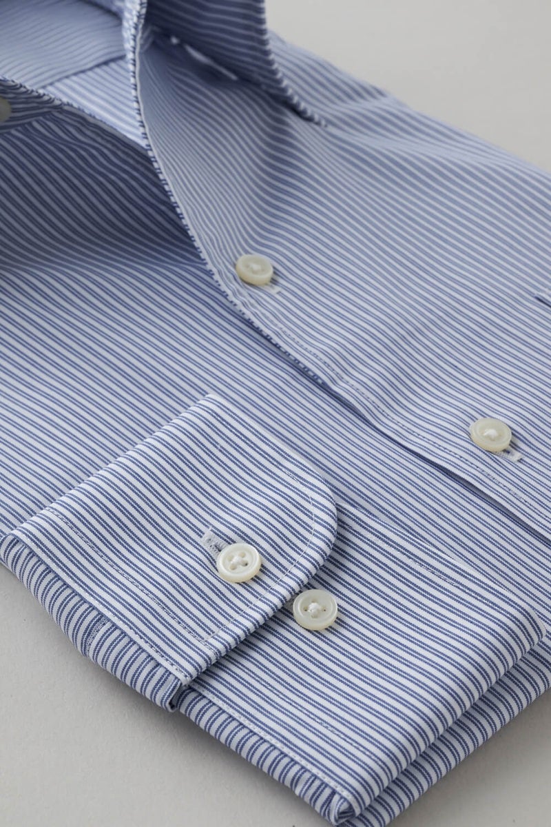 ワイシャツ 8051-X02E-NAVY-カフス