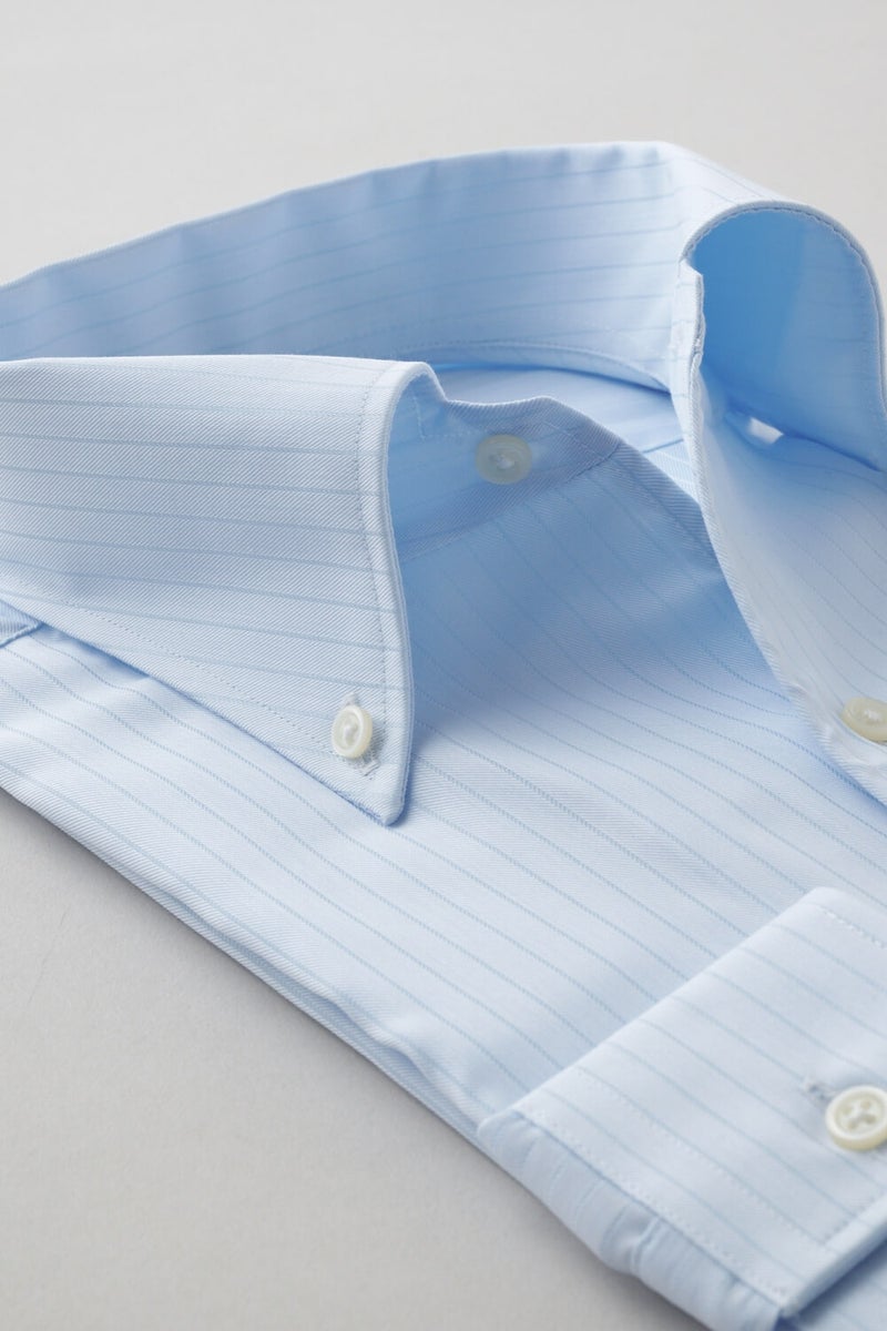 ワイシャツ 8051-X02C-SAX-衿2