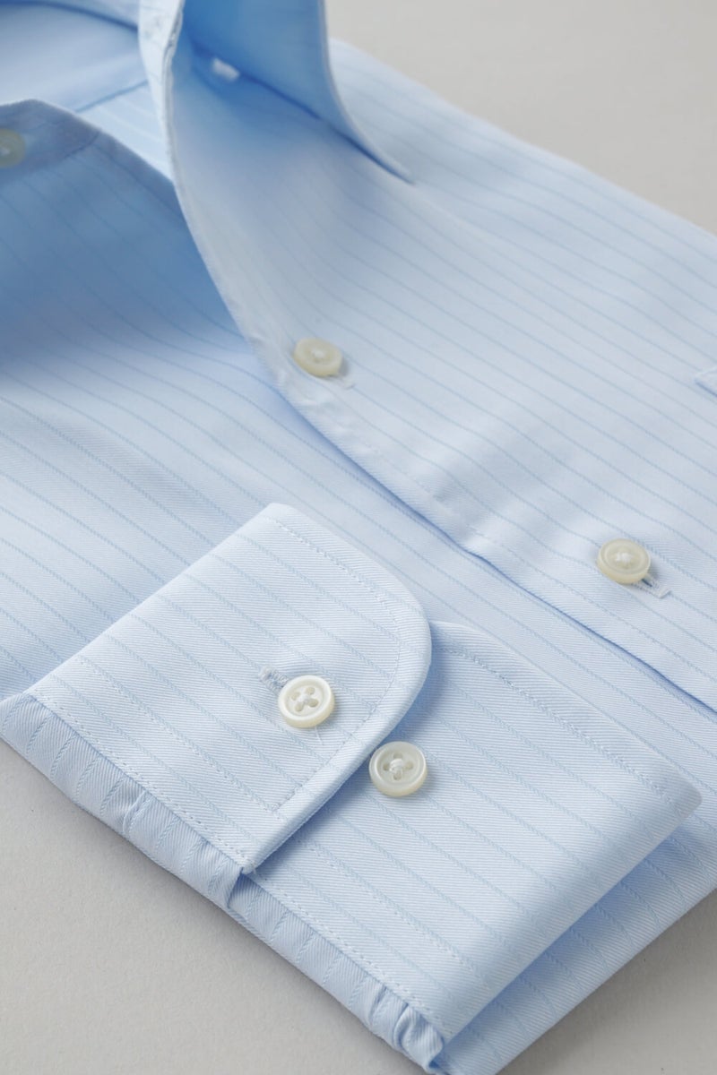 ワイシャツ 8051-X02C-SAX-カフス