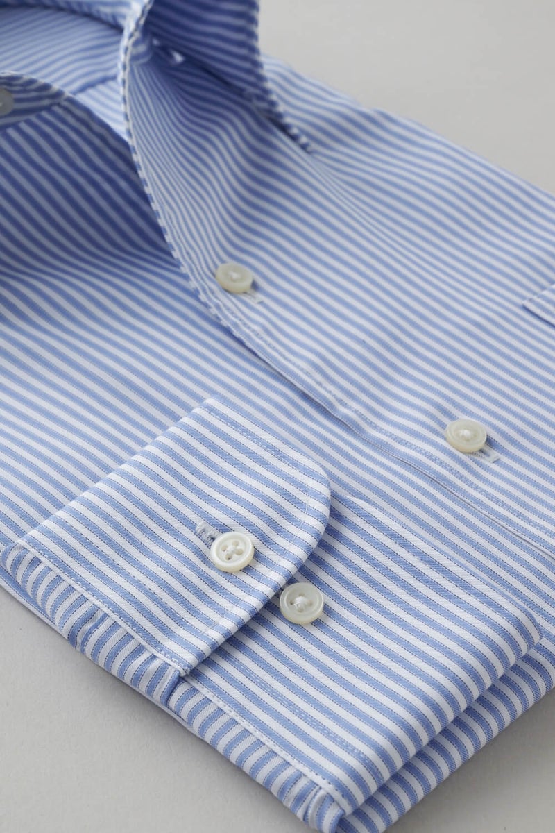 ワイシャツ 8051-X02D-BLUE-カフス