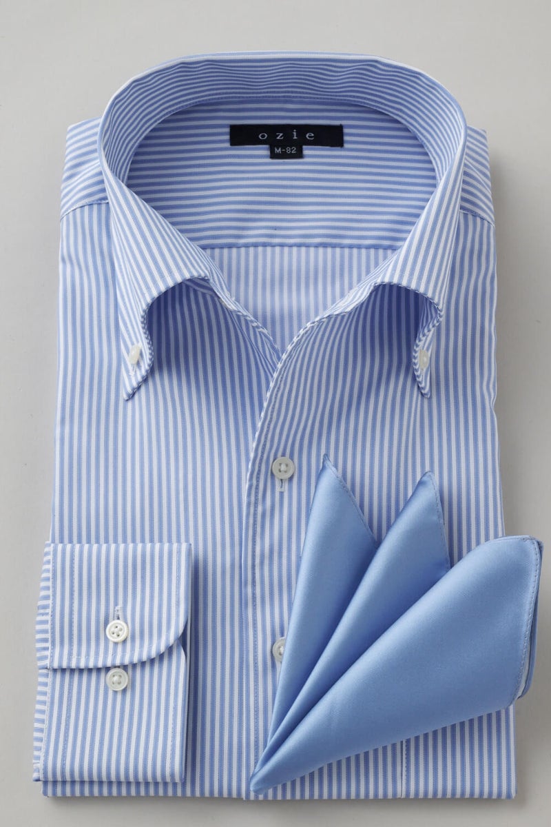 ワイシャツ 8051-X02D-BLUE-コーディネートイメージ