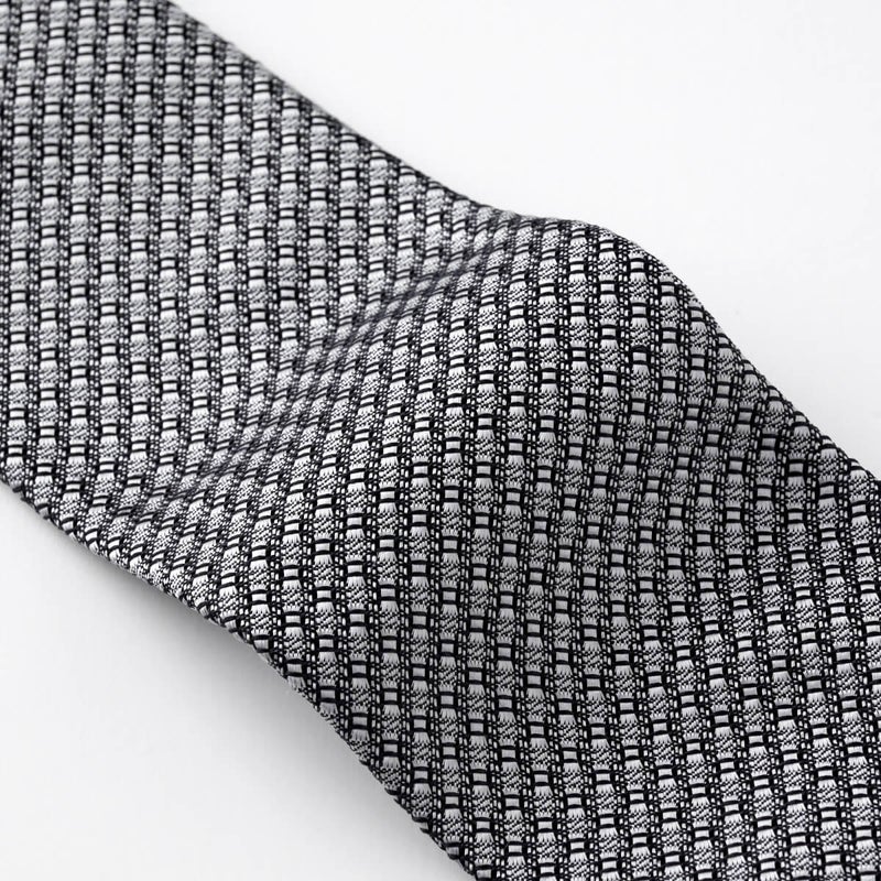 ネクタイ NF-B-004-SILVER-生地拡大