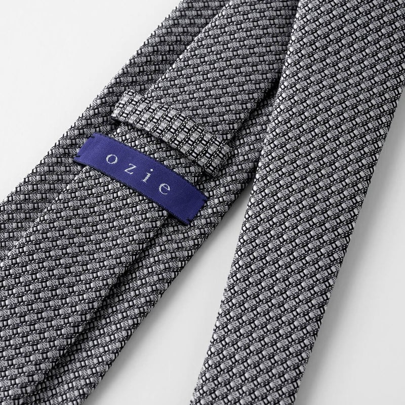 ネクタイ NF-B-004-SILVER-裏