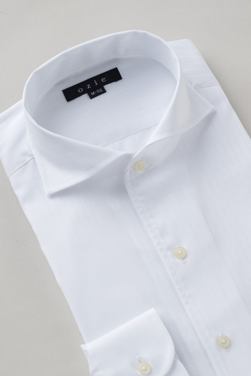 ワイシャツ 8045-X02A-WHITE-衿3