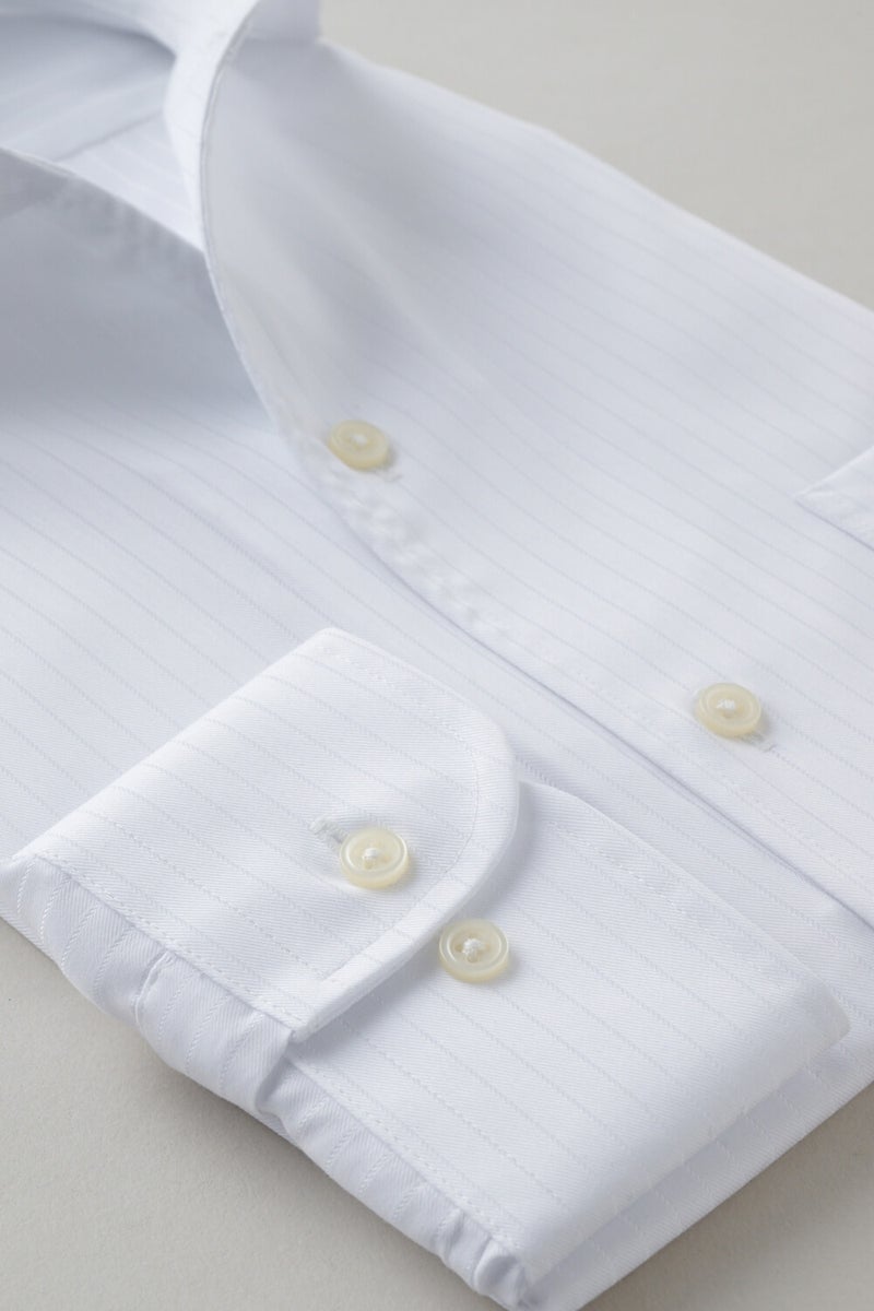 ワイシャツ 8045-X02A-WHITE-カフス