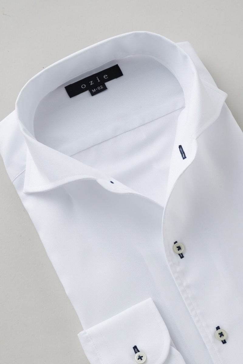 ワイシャツ 8045-X02B-WHITE-衿1
