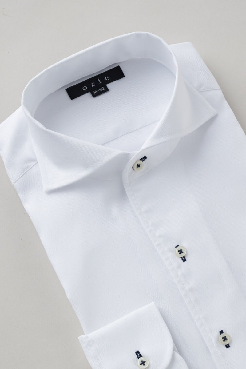 ワイシャツ 8045-X02B-WHITE-衿3