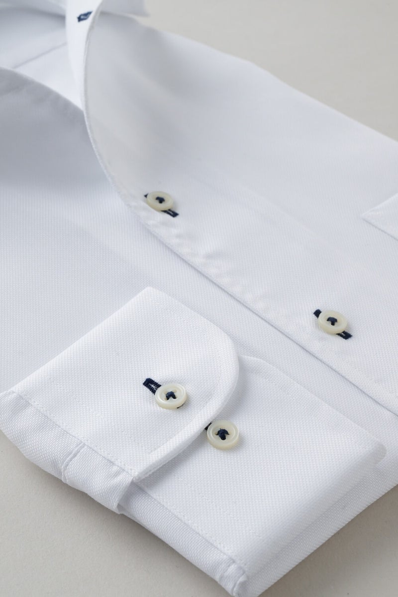 ワイシャツ 8045-X02B-WHITE-カフス