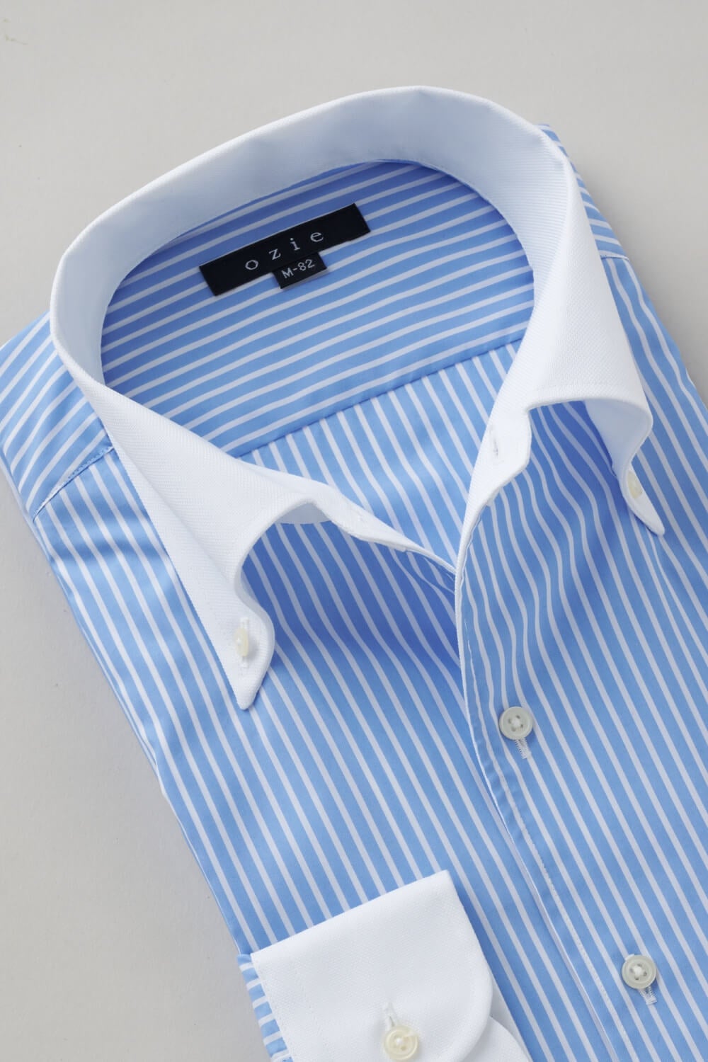 ワイシャツ 8051CL-X02A-BLUE-衿1