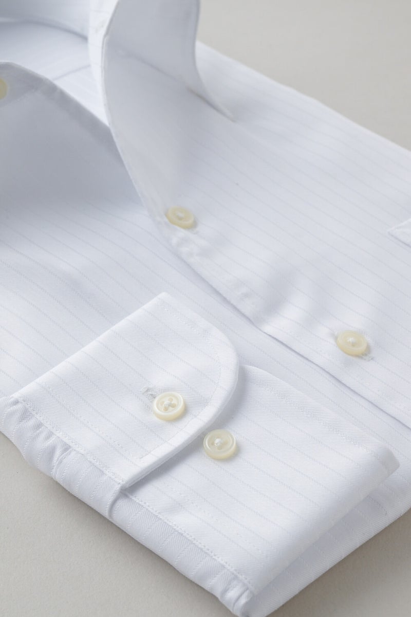 ワイシャツ 8051-X02A-WHITE-カフス