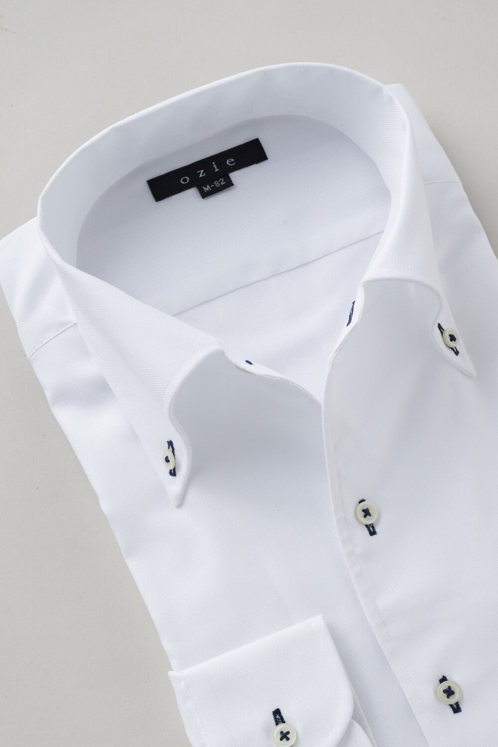 ワイシャツ 8051-X02B-WHITE-衿1