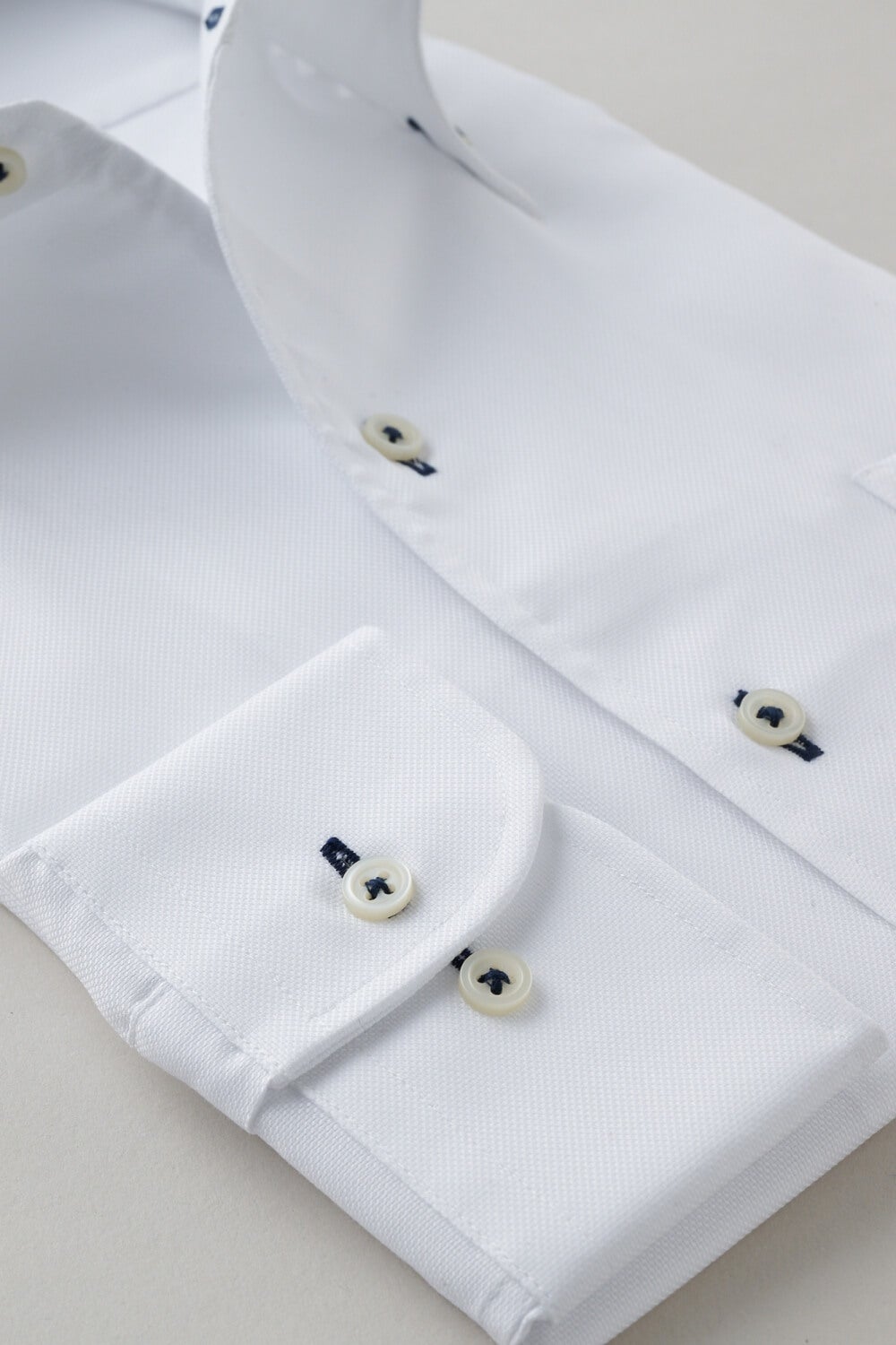 ワイシャツ 8051-X02B-WHITE-カフス