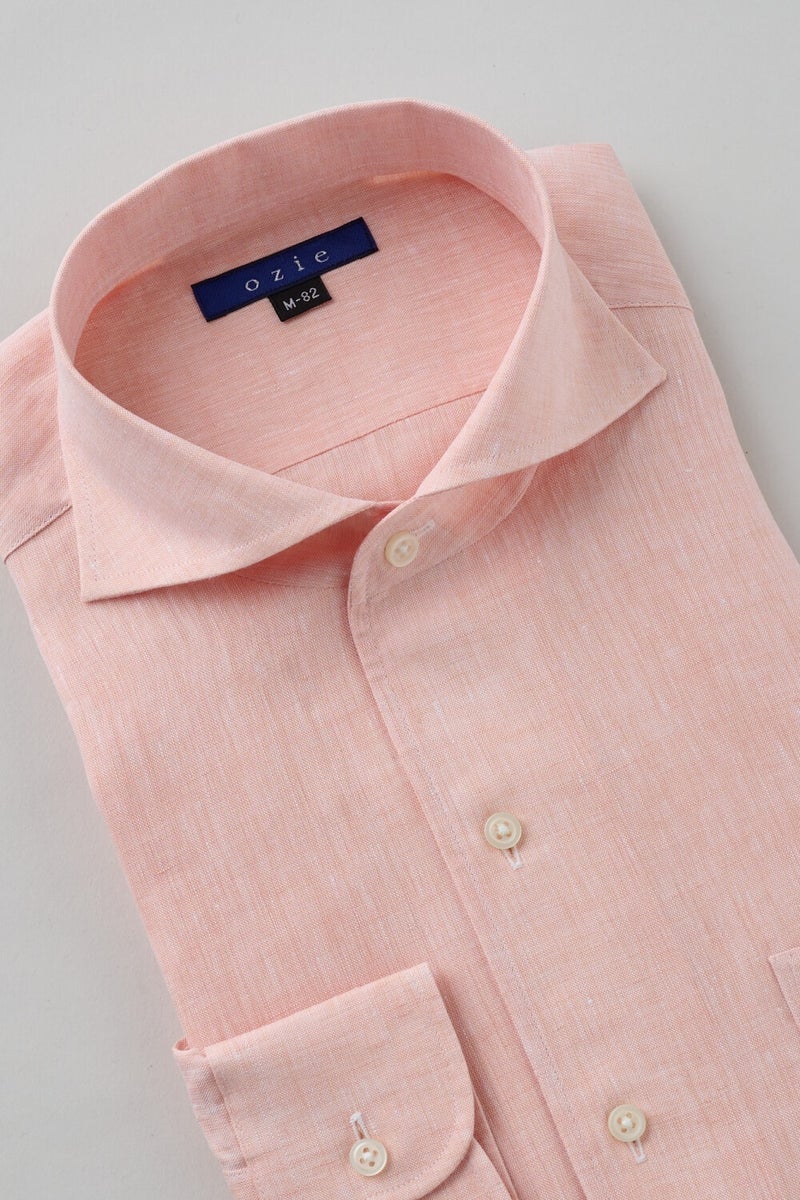 ワイシャツ 8045A-X03A-ORANGE-衿3