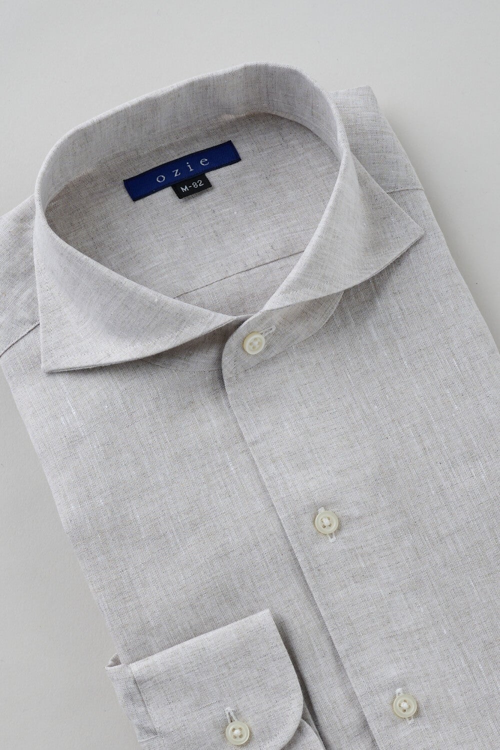 ワイシャツ 8045A-X03B-BEIGE-衿3