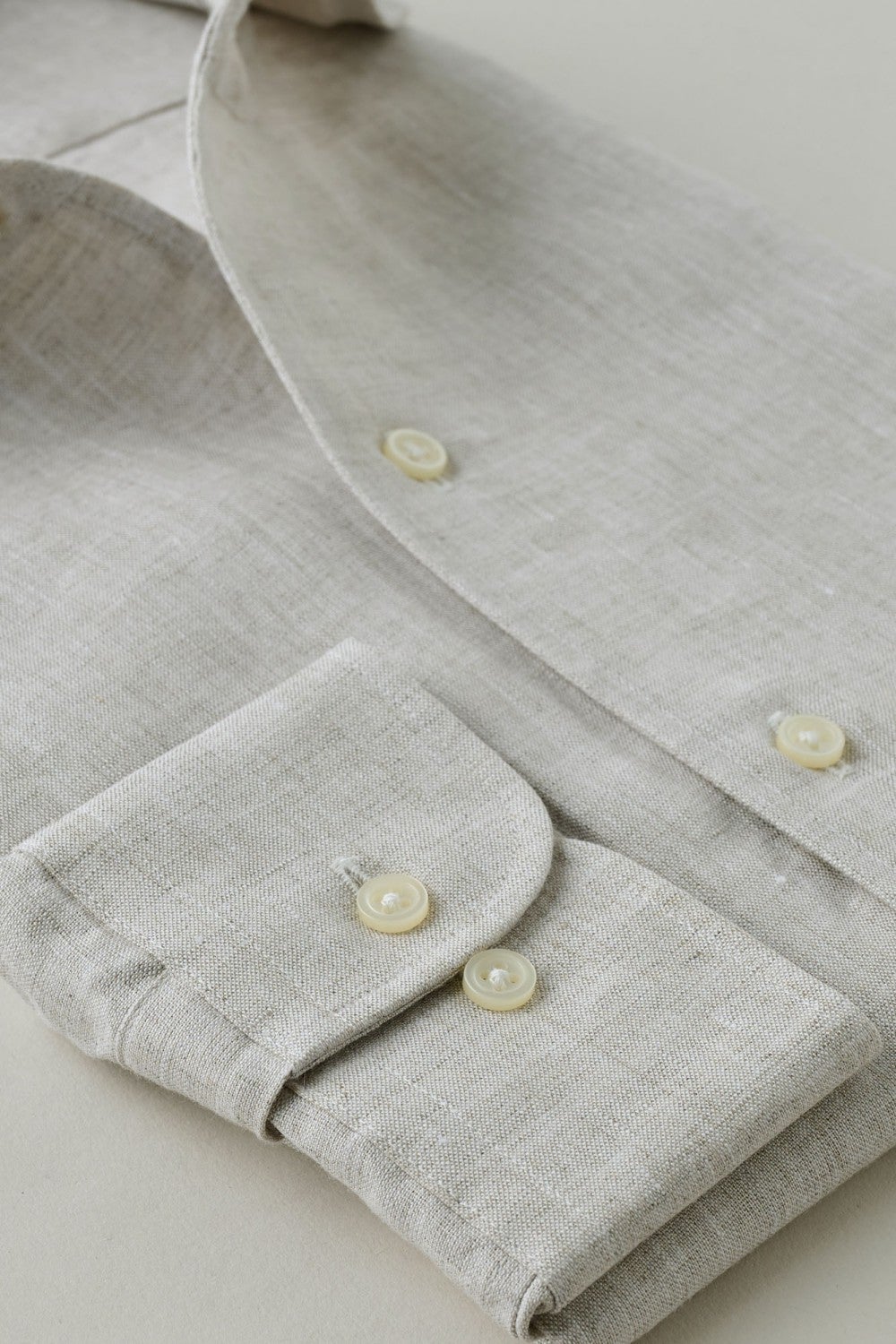 ワイシャツ 8045A-X03B-BEIGE-カフス