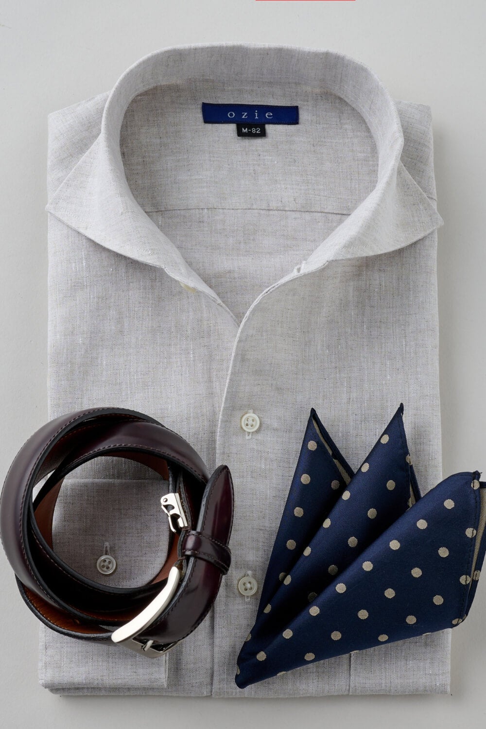 ワイシャツ 8045A-X03B-BEIGE-コーディネートイメージ