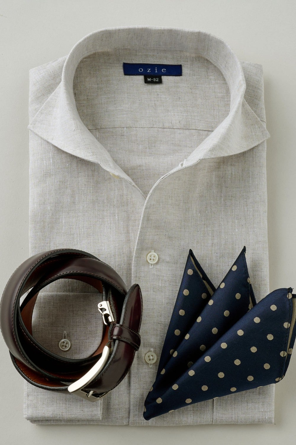 ワイシャツ 8045A-X03B-BEIGE-コーディネートイメージ