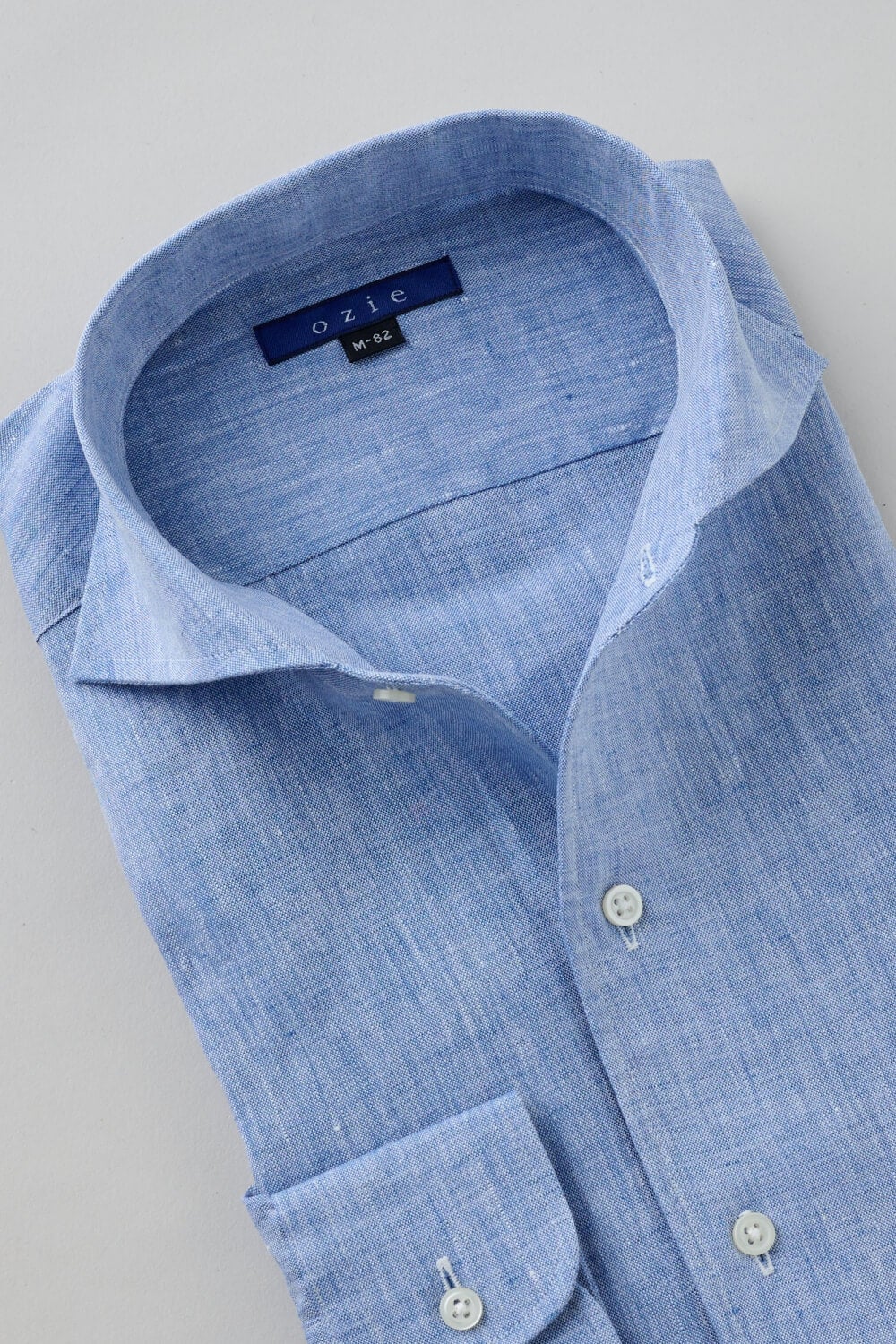 ワイシャツ 8045A-X03C-BLUE-衿1