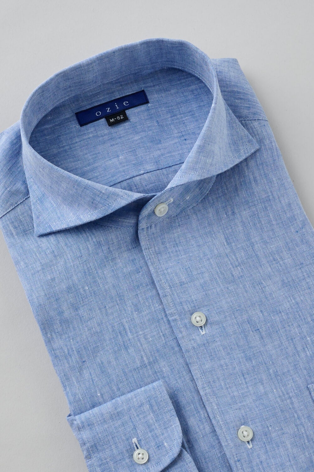 ワイシャツ 8045A-X03C-BLUE-衿3