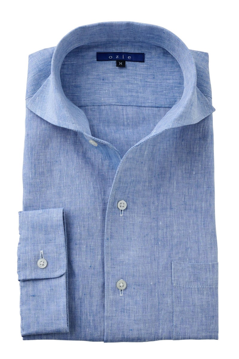 ワイシャツ 8045AHSS-X03A-BLUE