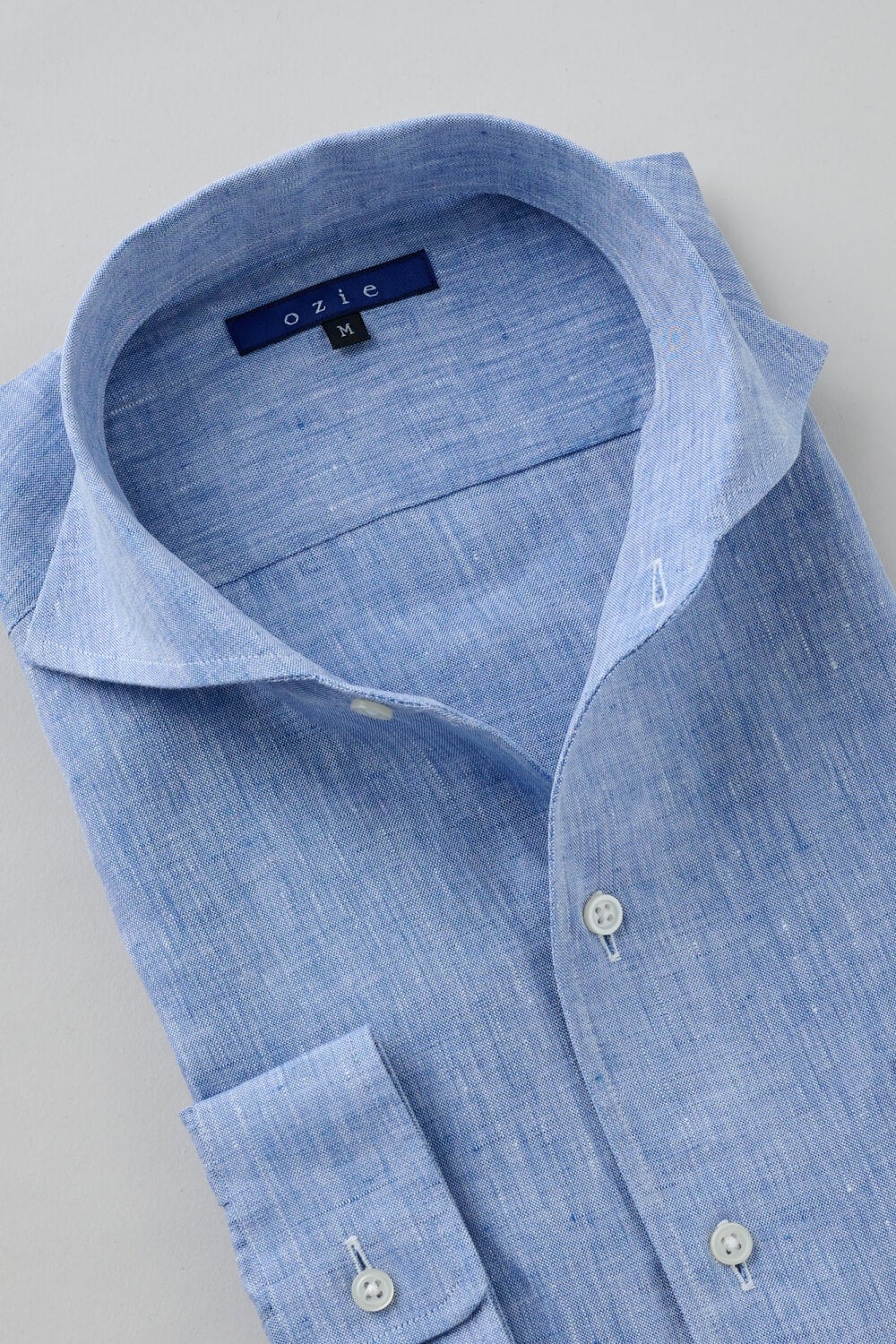 ワイシャツ 8045AHSS-X03A-BLUE-衿1