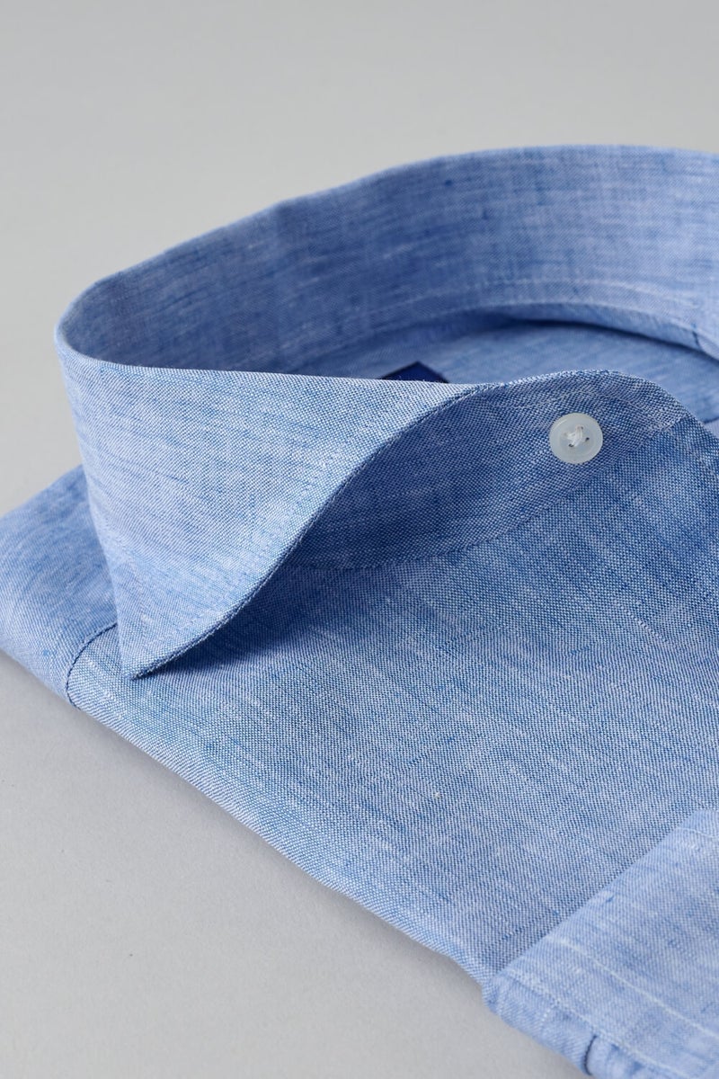 ワイシャツ 8045AHSS-X03A-BLUE-衿2