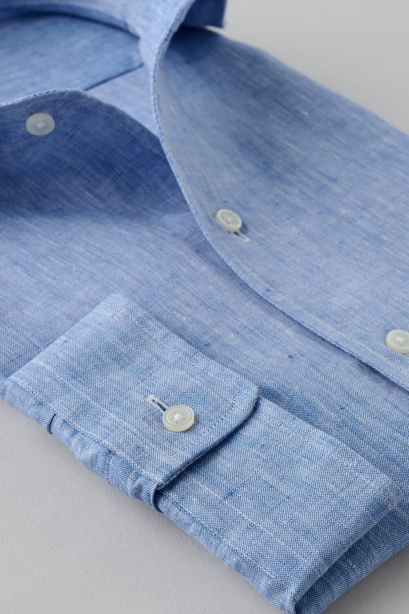 ワイシャツ 8045AHSS-X03A-BLUE-カフス