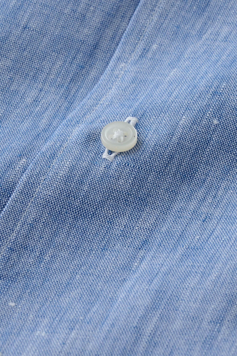 ワイシャツ 8045AHSS-X03A-BLUE-生地