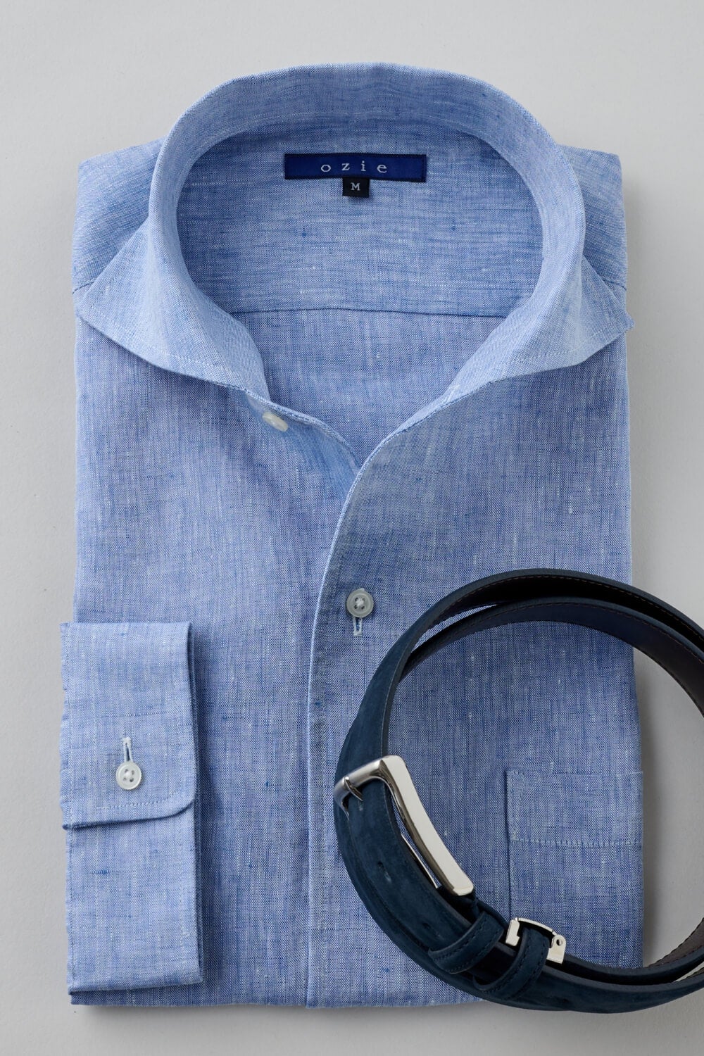 ワイシャツ 8045AHSS-X03A-BLUE-コーディネートイメージ