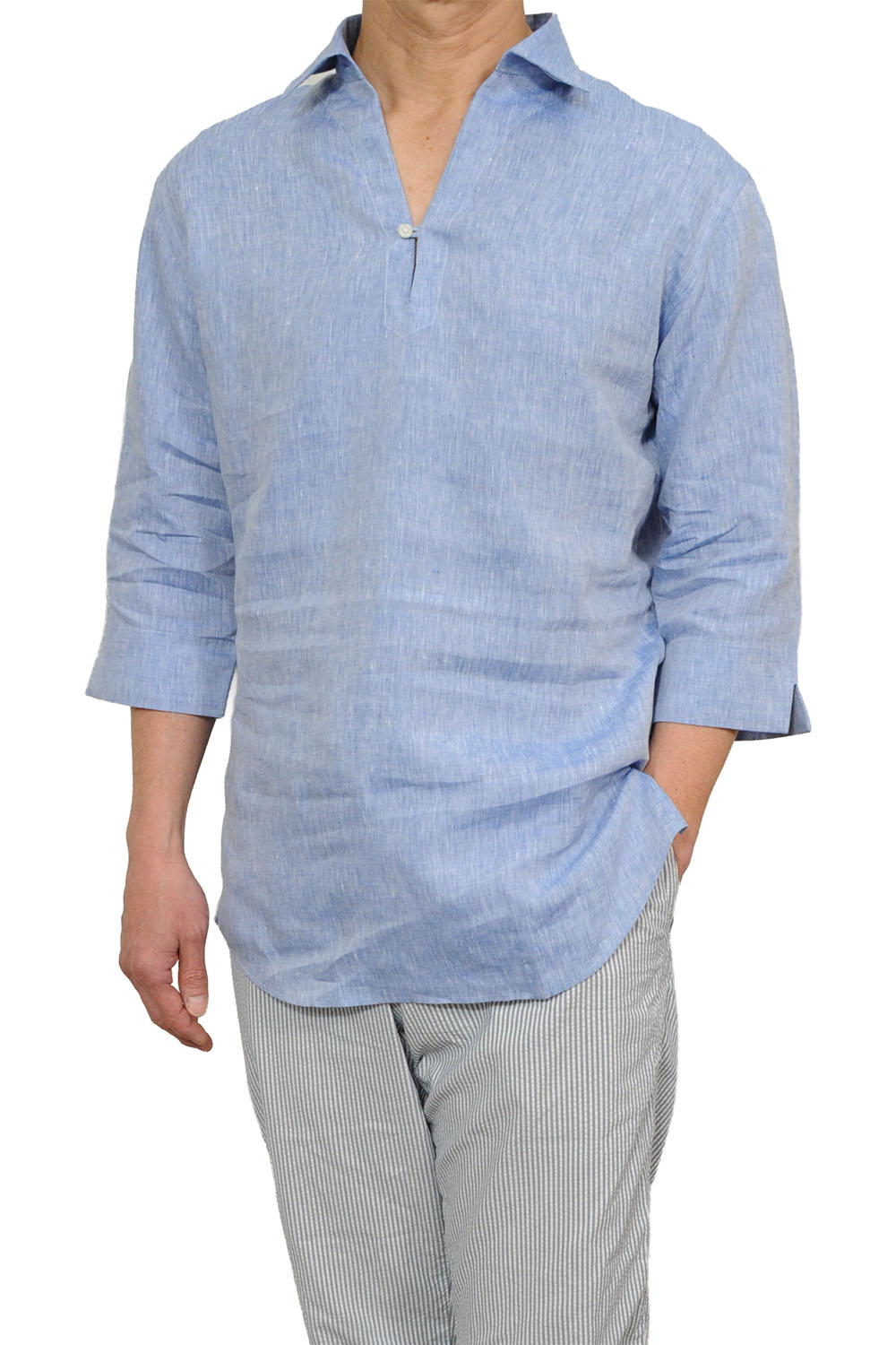 メンズワイシャツ・カッターシャツ 8090A-X03B-BLUE