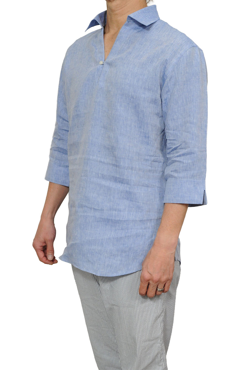 メンズワイシャツ・カッターシャツ 8090A-X03B-BLUE