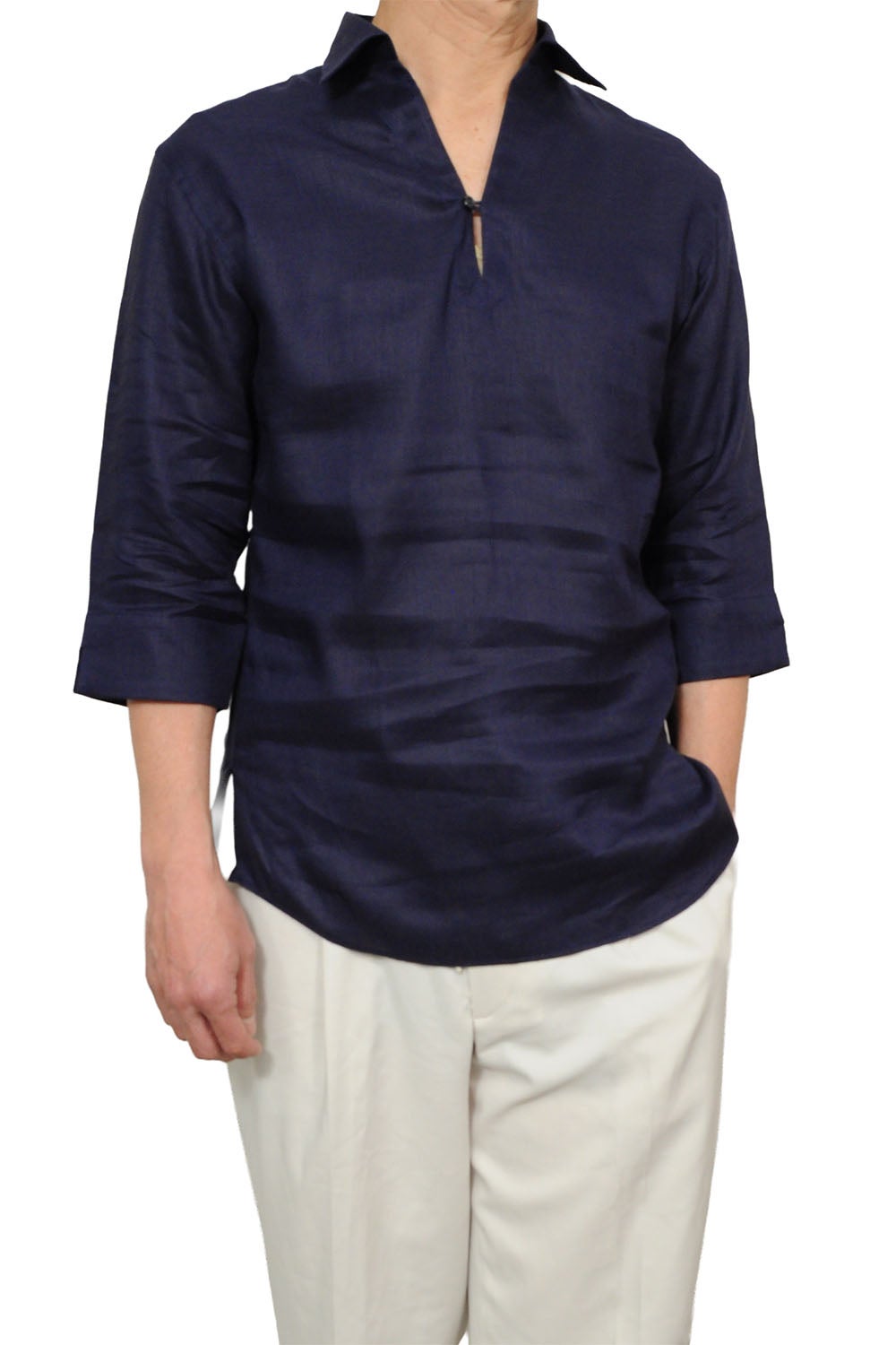 メンズワイシャツ・カッターシャツ 8090A-X03C-NAVY
